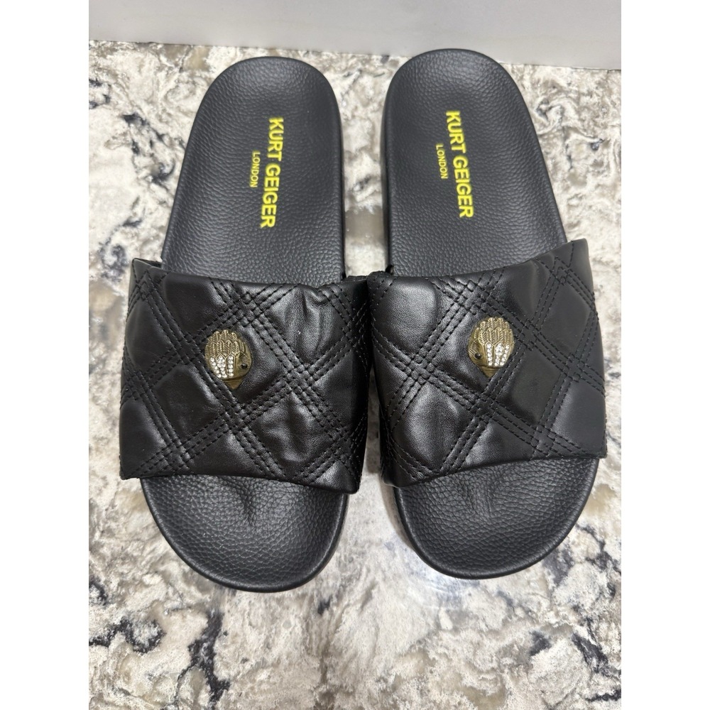 Kurt Geiger London Eagle Women's 11 EU 42 Black Summer Slides Shoes